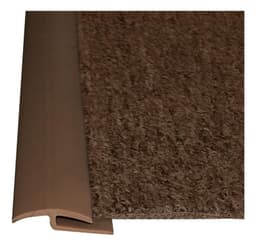 Cubrejunta Alfombra Tipo J Cafe 35x2 Mm 1 Mt 10 Un