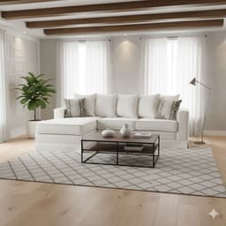 Seccional Intercambiable Provenza Blanco Invierno con Resortes