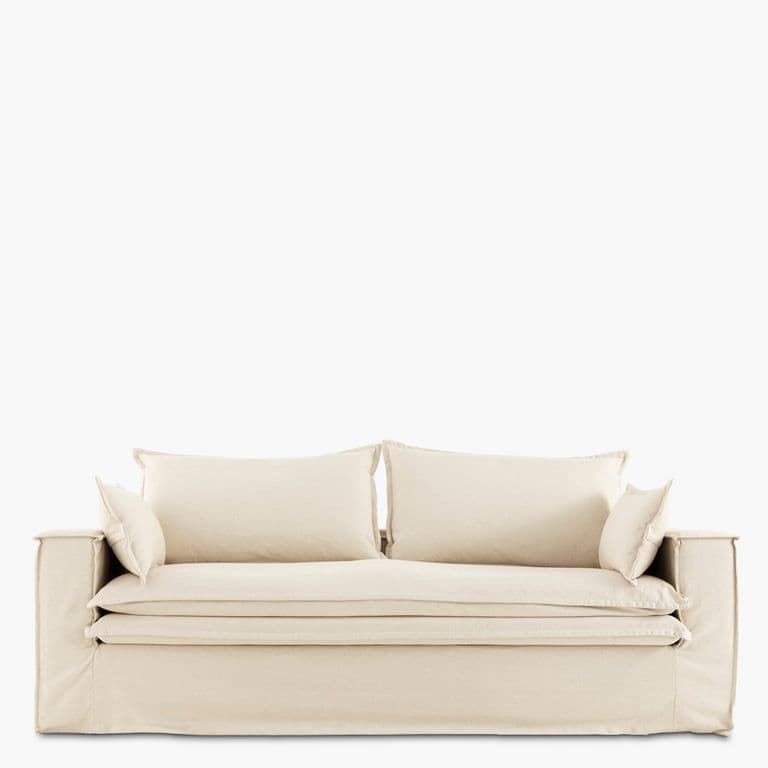 Sofa 3 Cuerpos Luciano Crudo Form Beige