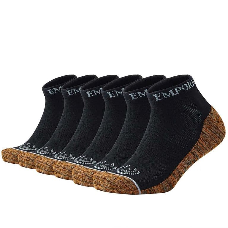 Pack de 6 Calcetines Tobilleros Deportivos Cobre Hombre Giovacchino Cobre 40-44