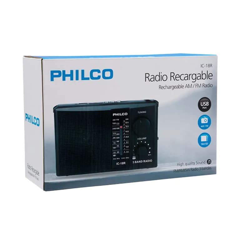 RADIO RECARG. AM/FM USB/SD