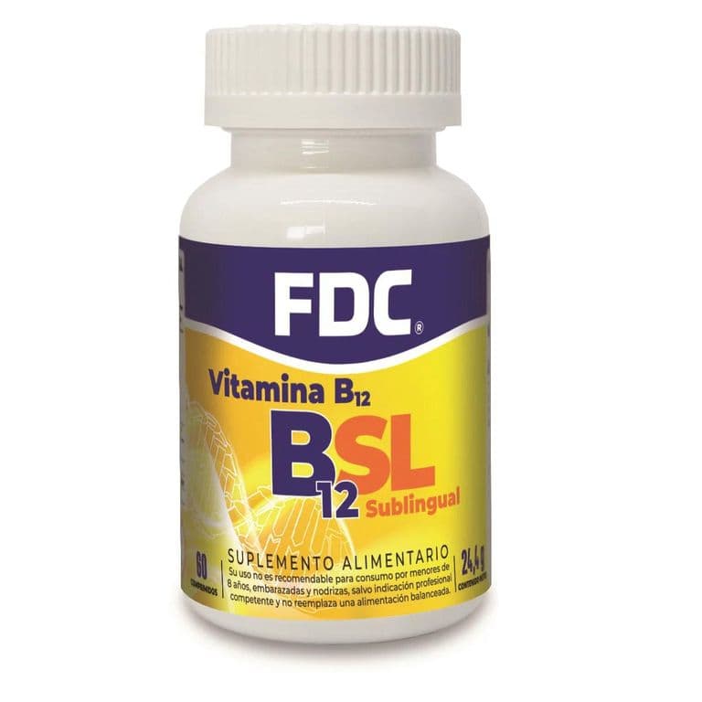 VITAMINA B12 SUBLINGUAL x 60 COMPRIMIDOS