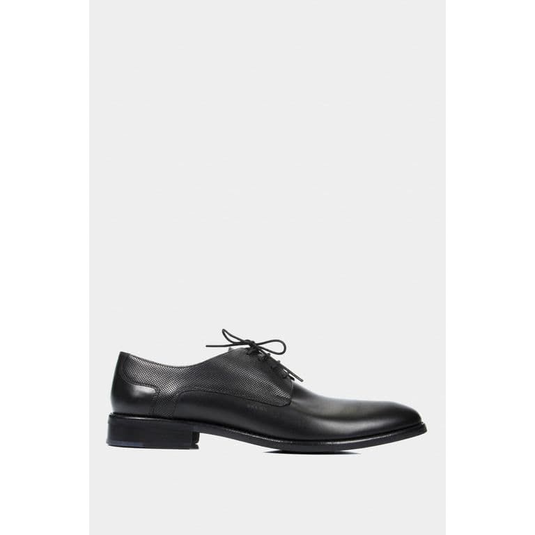 Velez Zapatos Cordon Formal Humanista Cuero Hombre Liso Negro Negro 40