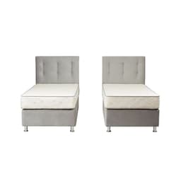 Combo Duplex Alegro T3500 Capitone 1,5 Plazas Silver