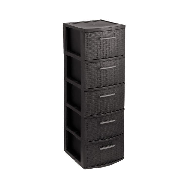 Cajonero 5 Niveles Infinity Rattan Marron MQ