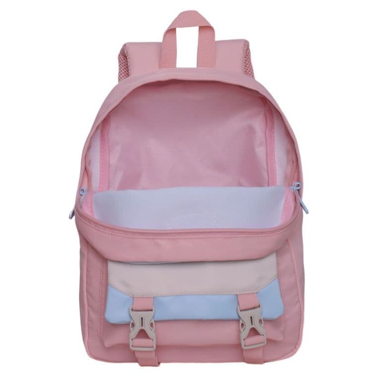 Mochila Infantil Sweet Color Block Rosado Rosa TALLA UNICA