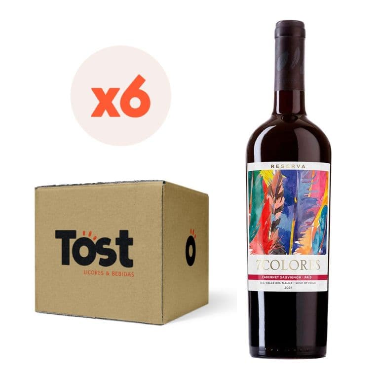 6x Vino Reserva Carmenere-Cinsault 13 750cc