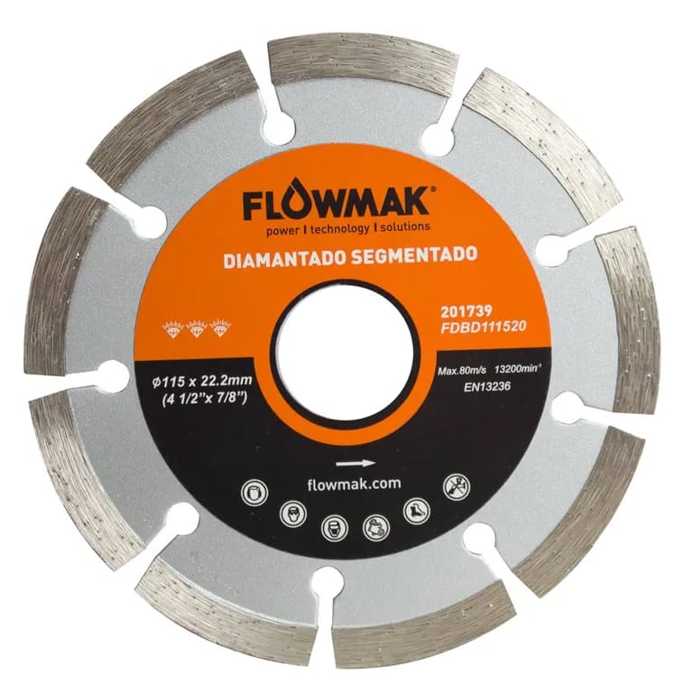 Disco diamantado 4,5" segmentado