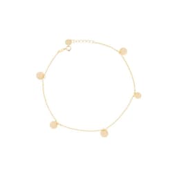 Tobillera de Oro 18kt Circulos Colgantes. Amarillo 25