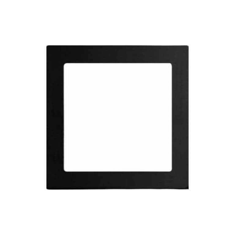 PLAFON PANEL LED 24W NEGRO CUADRADO 3000K - Negro