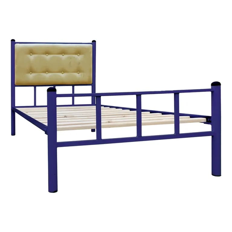 Cama Casual 1 Plaza Azul/Camel