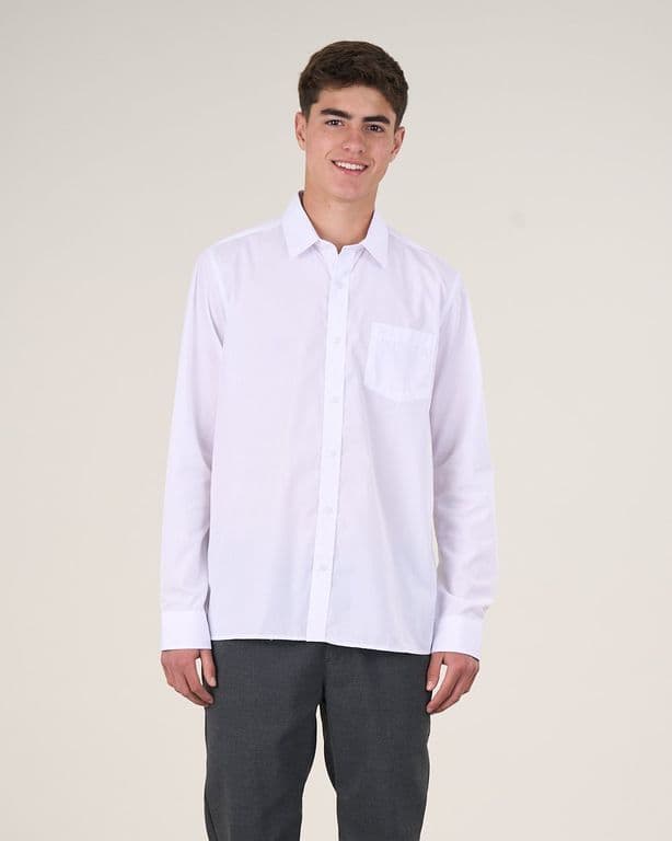 CAMISA COLEGIO ESCOLAR T12 a XL Blanco L