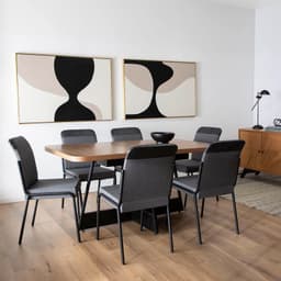 Comedor Rio 6 Personas Canela Negro