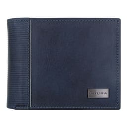 Billetera Ciro Cuero Natural Con Proteccion RFID Azul ...