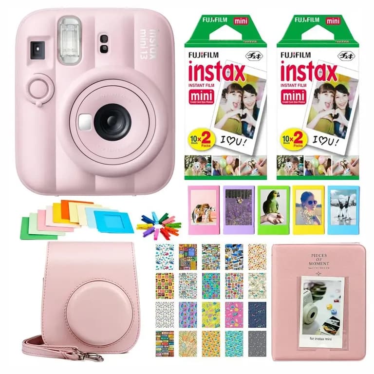 SET COMPLETO CAMARA INSTAX MINI 13 +40 PELICULAS +ACCESORIOS