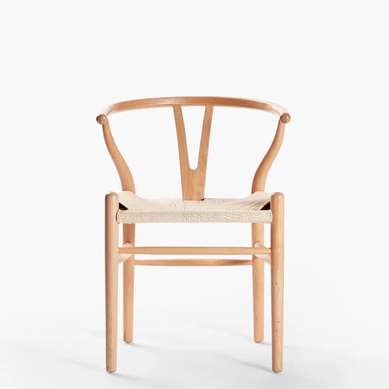 Silla Madera Wishbone Form Castano
