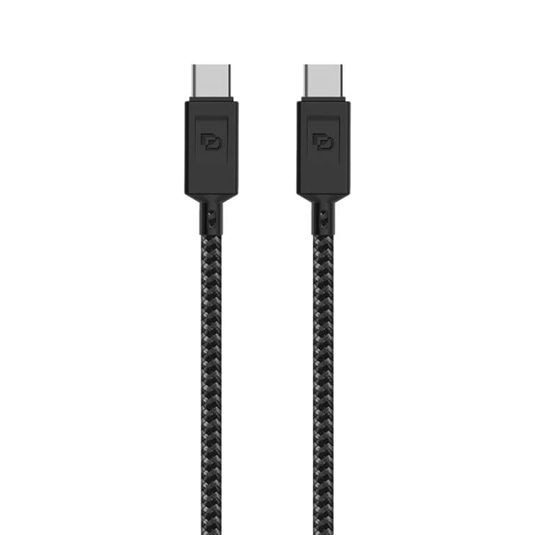 Cable USB-C a USB-C, USB 3.2, 1.5 Mt Rugged Negro