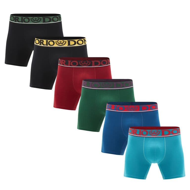 Pack de 6 Boxer Medio Algodon Hombre Giovacchino Multicolor 2XL