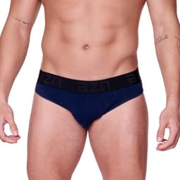Slip Algodon Lycra Hombre 5412 Azul L
