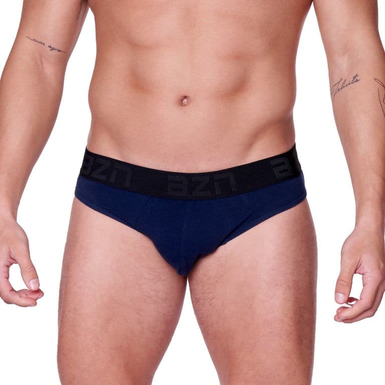 Slip Algodon Lycra Hombre 5412 Azul L