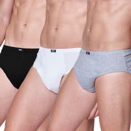 Pack3 Slip Algodon Hombre 5422 Melange 2XL