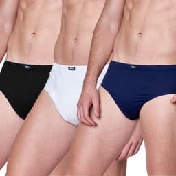 Pack3 Slip Algodon Hombre 5422 Azul M