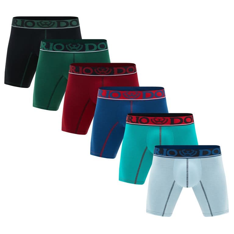 Pack de 6 Boxer Medio Algodon Hombre Giovacchino Multicolor L