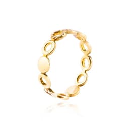 Anillo Plata Esterlina 925 Circulos 40 Revestido en Oro 18kt Amarillo 11