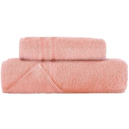 Toallas Bano Premium Set 2 100% Algodon Lujo - Rosa