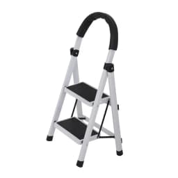 Escalera Taburete Plegable 2 Peldanos Antideslizantes