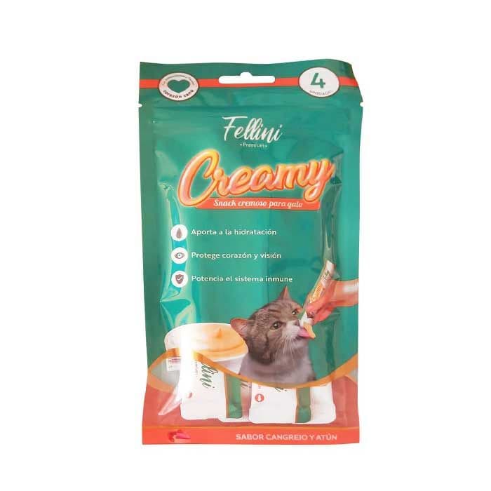 Fellini Creamy sabor Cangrejo y Atun 4 tubos