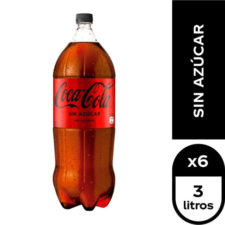 6x Bebida Sin Azucar 3000cc