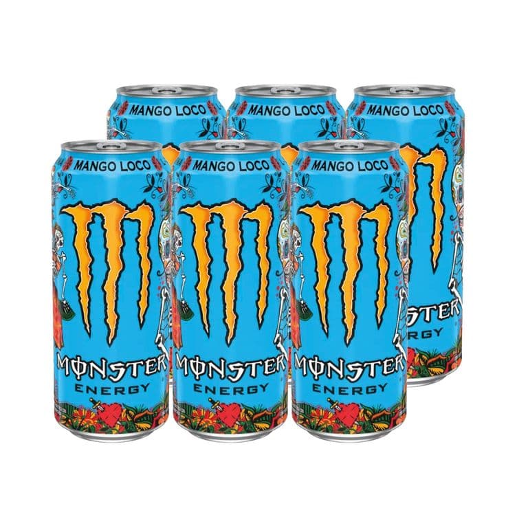 6x Bebida Energetica Mango Loco 470cc