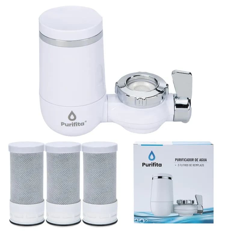 Purificador Agua para Llave Grifo Purifita+Filtros