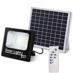 Foco Solar Exterior 500W IP67 con Panel HD + Control Remoto