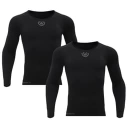 Pack de 2 Camisetas Termica Primera Capa Microfibra Hombre Giovacchino Negro S