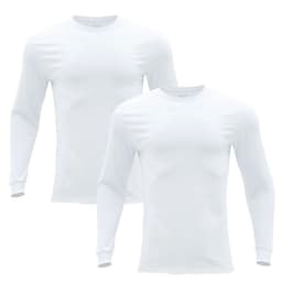 Pack de 2 Camisetas Manga Larga Algodon Hombre Giovacchino Blanco S