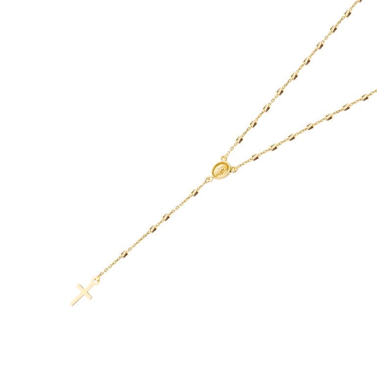 Collares de Oro 18kt Modelo Rosario Amarillo 55