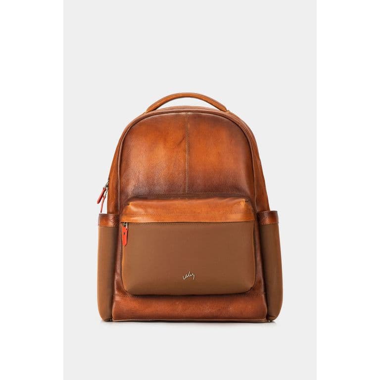Velez Mochila Fagus 2.0 De Cuero Hombre Lona En Nylon Miel Ambar TALLA UNICA