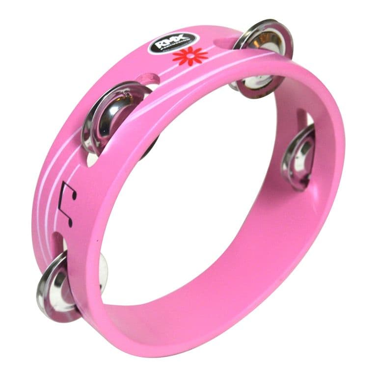 PANDERO DE MADERA 6 PARA NINOS ROSA RMX.