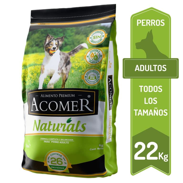 Alimento Acomer Naturals perro adulto 22Kg