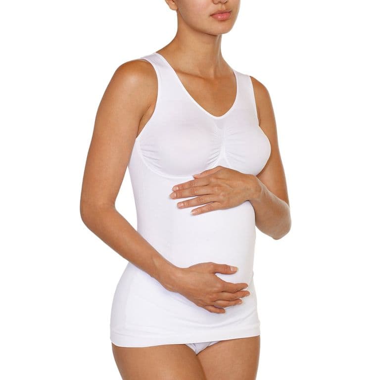 Camiseta Maternal Seamless 1093 Blanco S/M