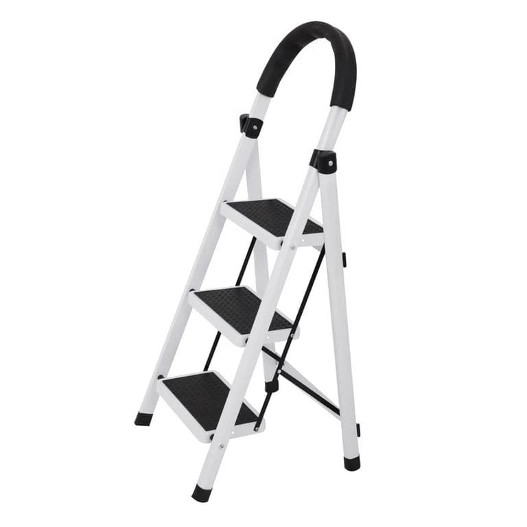 Escalera Taburete Plegable 3 Peldanos Antideslizantes