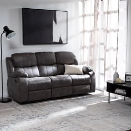 SOFA RECLINABLE 3 CUERPOS ISABEL GRIS