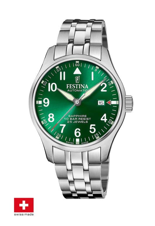 Reloj F20151/B Verde Hombre Swiss Made Verde TALLA UNICA