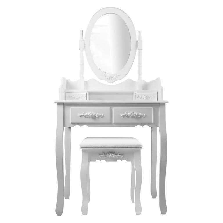 TOCADOR COMODA MAQUILLAJE BANCA + ESPEJO LORENZA