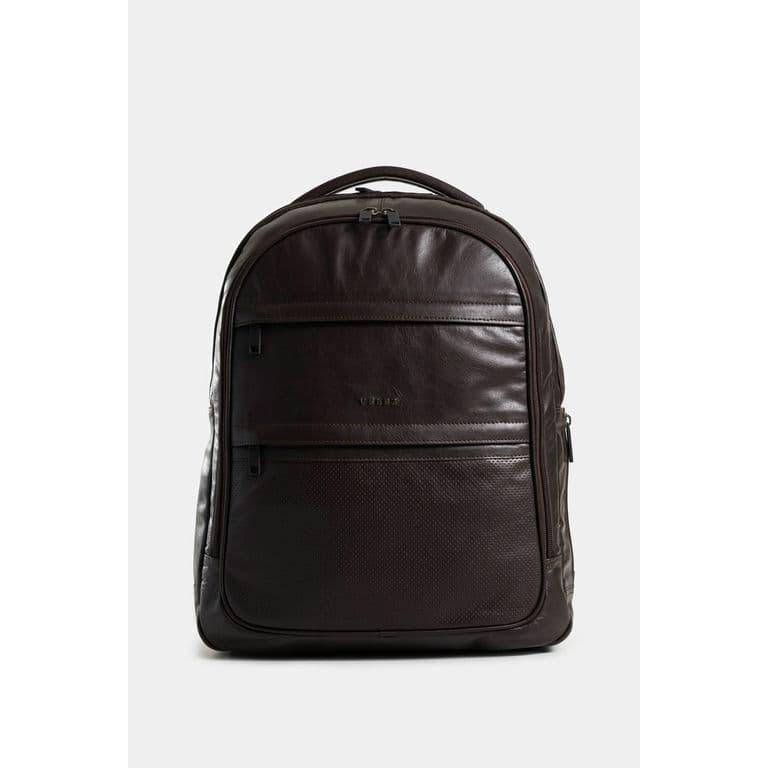 Velez Mochila Waterproof 2 Cuero Hombre Llera Bidireccional Negro Cafe TALLA UNICA