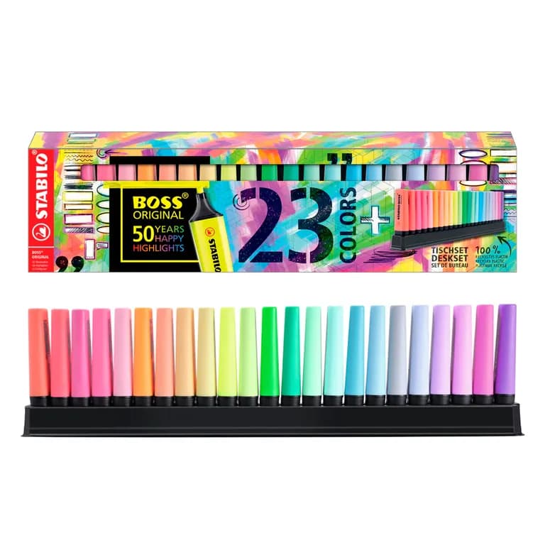 Set 23 Destacadores Boss Exclusivo