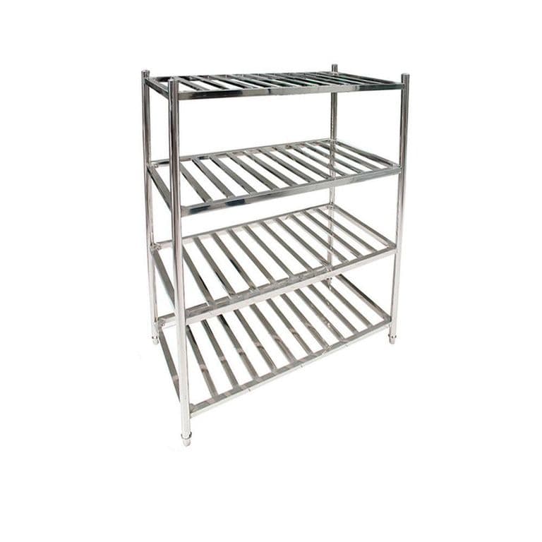 ESTANTERIA ACERO INOX TIPO REJILLA DE 120x60x155 cm IMAHE