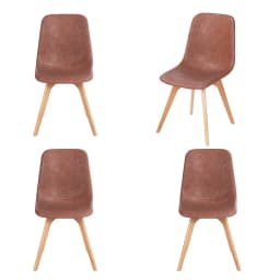 Pack x 4 Sillas Roma color Cafe